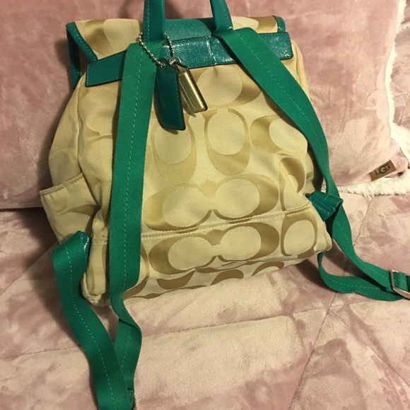 Coach Signature Cloth Backpack - Picture 2 of 5